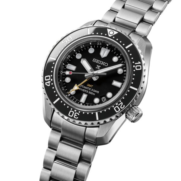 Seiko Prospex Automatic Heritage Diver's GMT 1968 black dial steel bracelet 42 mm