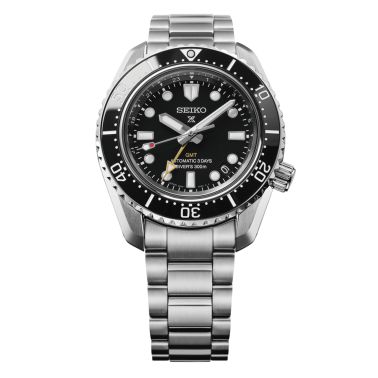 Montre Seiko Prospex Automatique Heritage Diver's GMT 1968 cadran noir bracelet acier 42 mm