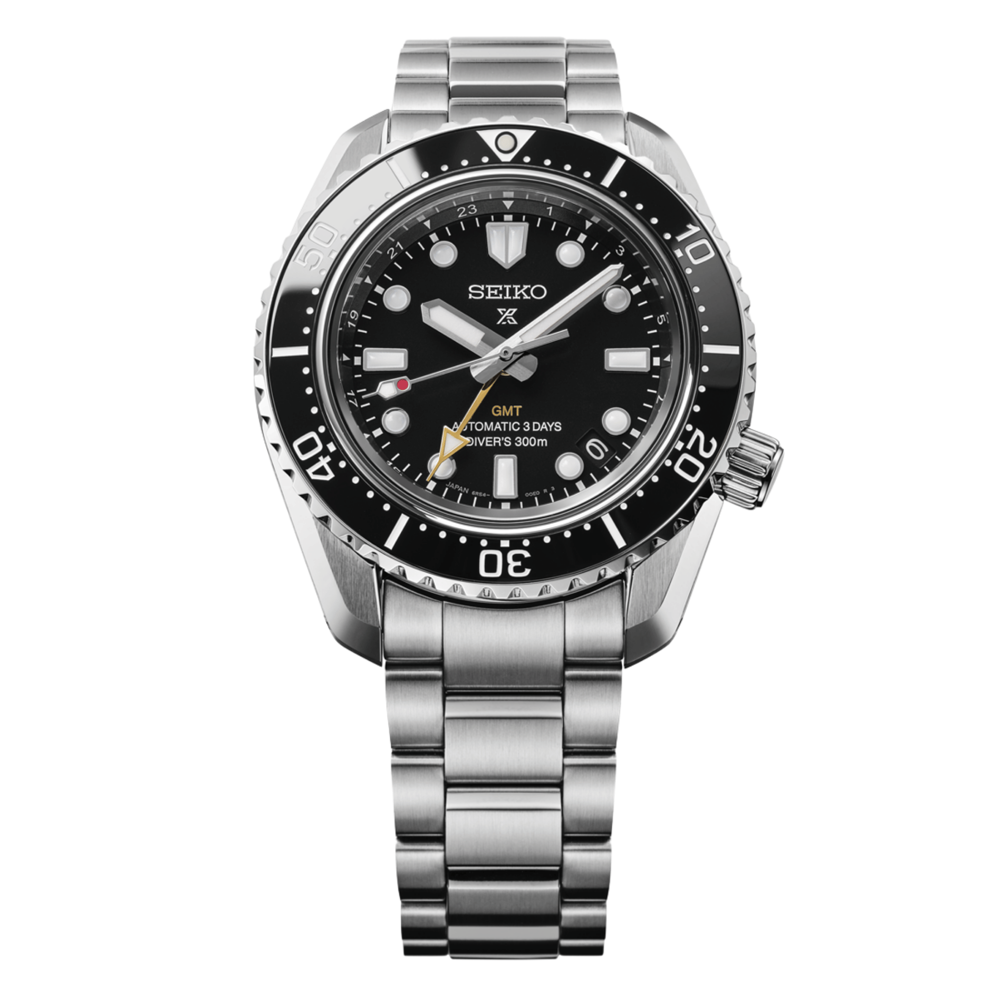 Seiko Prospex Automatic Heritage Diver's GMT 1968 black dial steel bracelet 42 mm