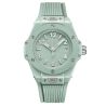 Hublot Big Bang Mint Green Ceramic Automatic Watch Green Dial Green Rubber Strap 33 mm