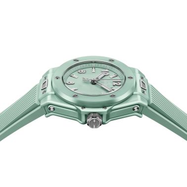 Hublot Big Bang Mint Green Ceramic Automatic Watch Green Dial Green Rubber Strap 33 mm