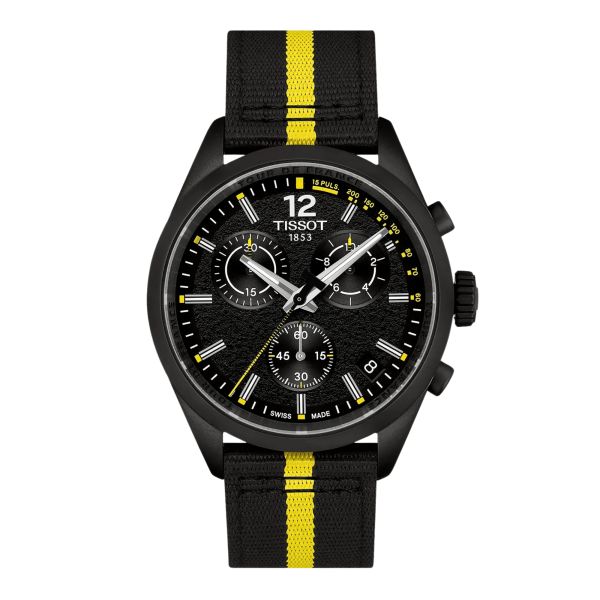 Tissot T-Classic PR 100 Tour de France 2026 Quartz Black Dial Fabric Strap 40 mm