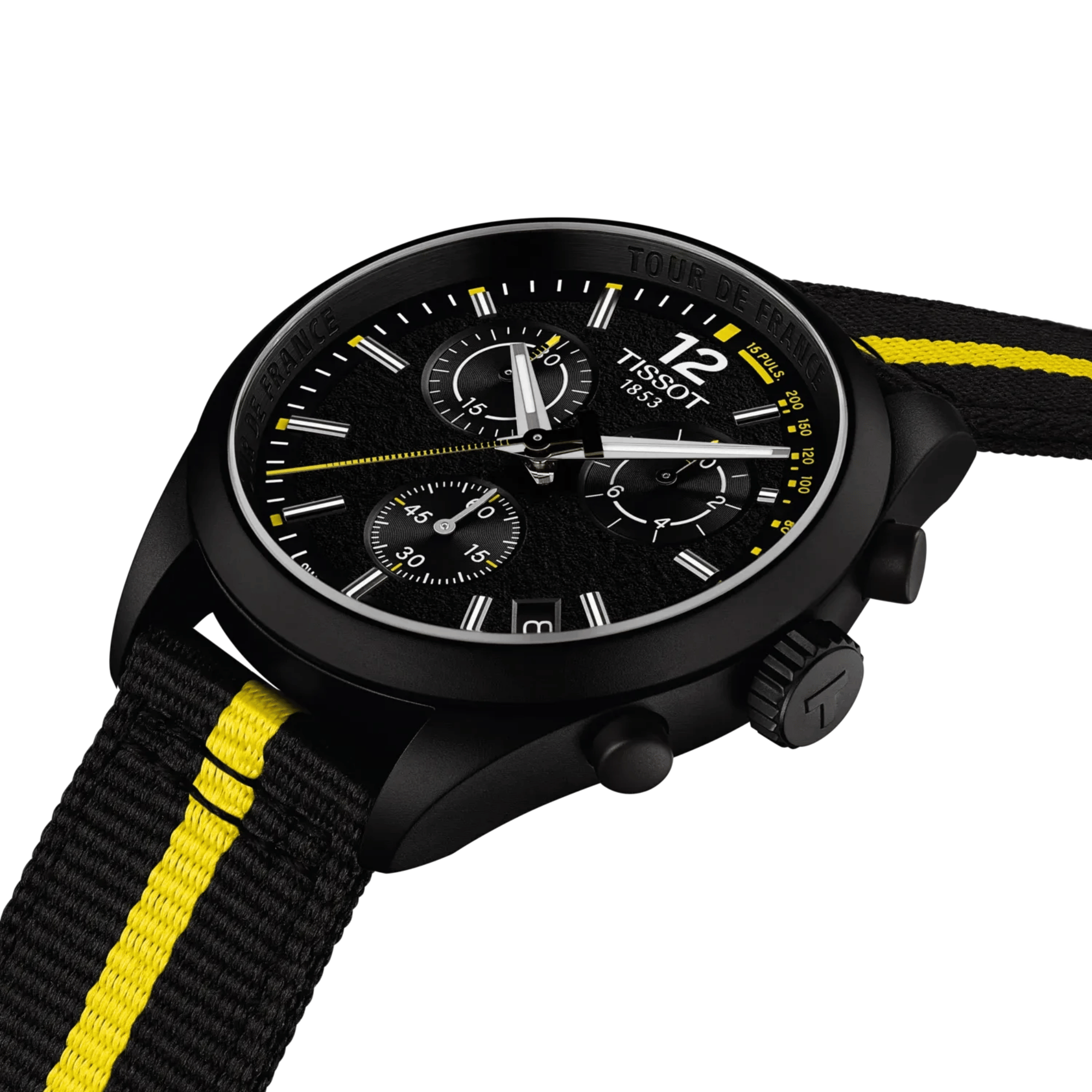 Tissot T-Classic PR 100 Tour de France 2026 Quartz Black Dial Fabric Strap 40 mm