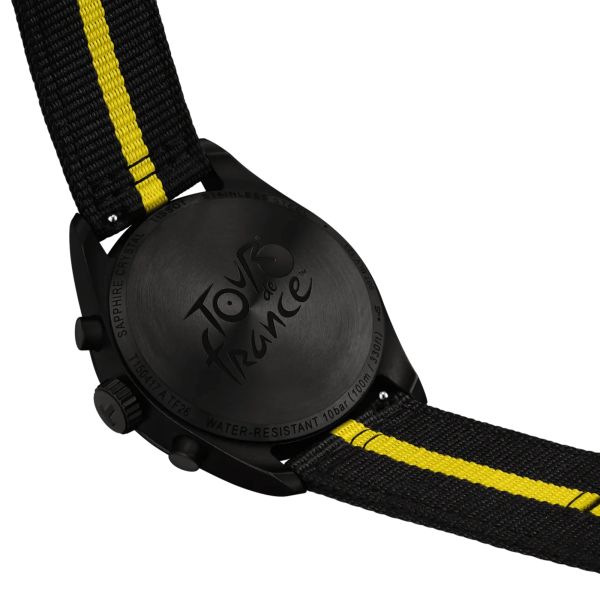 Tissot T-Classic PR 100 Tour de France 2026 Quartz Black Dial Fabric Strap 40 mm