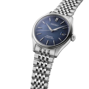 Montre Seiko Presage Classic Series automatique cadran bleu bracelet acier 40,2 mm