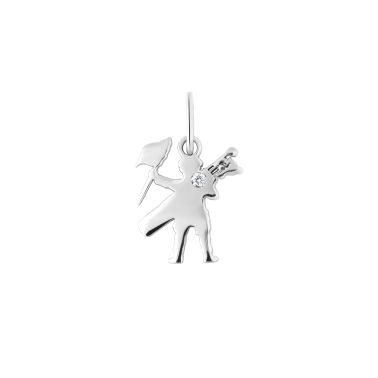 Lepage Caddy Le Touquet-Paris-Plage pendant in white gold and diamond