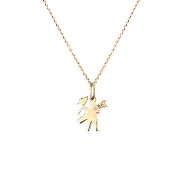Lepage Caddy Le Touquet-Paris-Plage pendant in yellow gold and diamond