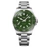 Montre Longines HydroConquest quartz cadran vert bracelet acier 42 mm