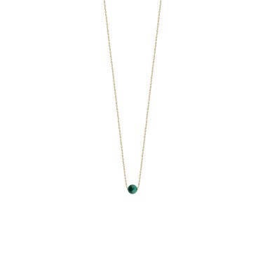 Collier Claverin Hope One en or jaune et perle en malachite - SOLDAT
