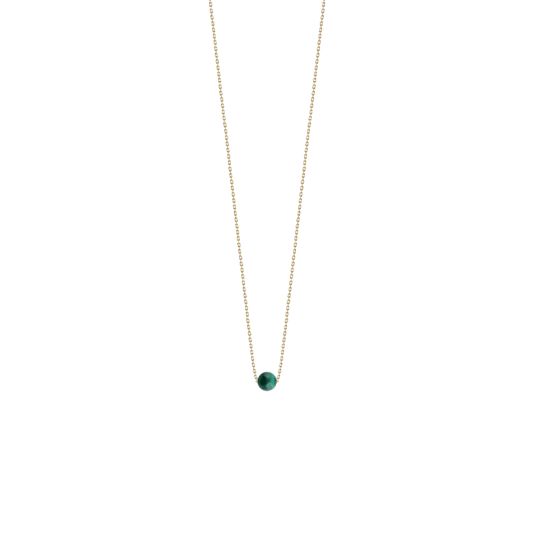 Collier Claverin Hope One en or jaune et perle en malachite