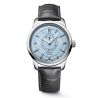 Longines Conquest Central Power Reserve Automatic blue dial blue leather strap 38 mm