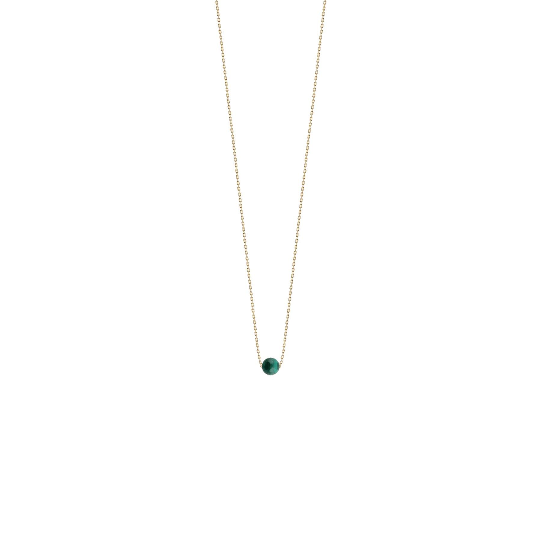 Collier Claverin Hope One en or jaune et perle en malachite