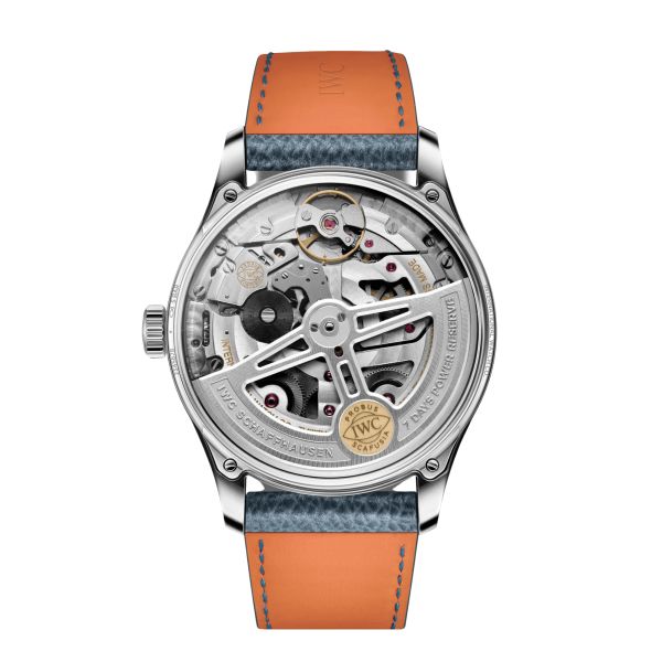 Montre IWC Portugieser Automatic 42 cadran bleu horizon bracelet cuir bleu 42,4 mm