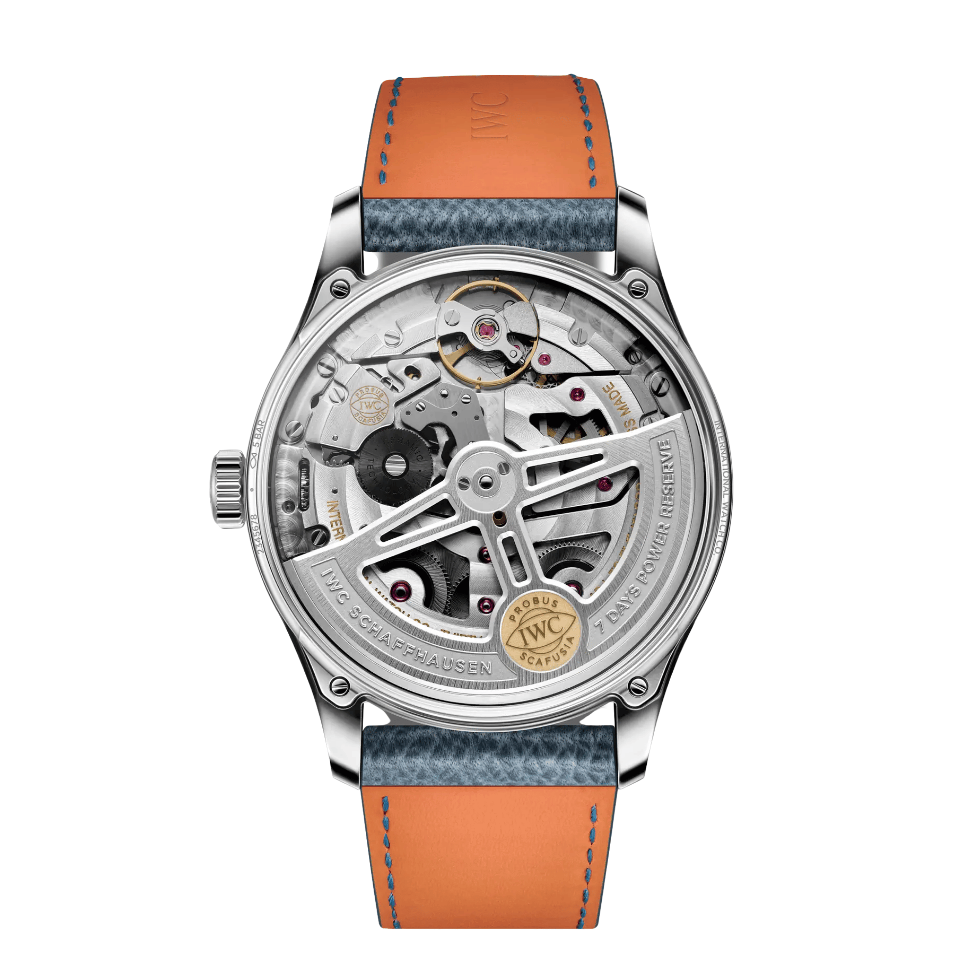 IWC Portugieser Automatic 42 horizon blue dial blue leather strap 42,4 mm