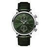 Montre IWC Portofino Chronographe automatique cadran vert bracelet cuir vert 39 mm