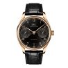Montre IWC Portugieser Automatic 42 cadran noir bracelet cuir 42 mm