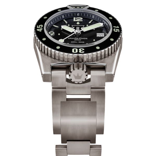 ZRC GRANDS FONDS MN64 FULL Titanium automatic black dial titanium bracelet 41,5 mm