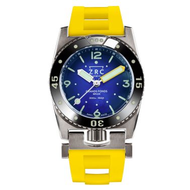 Montre ZRC Grands Fonds MN64 Titane Rubber automatique cadran dégradé bracelet caoutchouc 41,5 mm