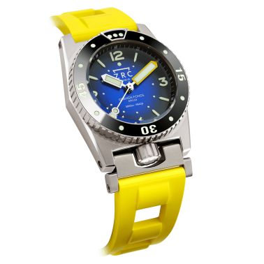 ZRC Grands Fonds MN64 Titanium Rubber Automatic Watch Gradient Dial Rubber Strap 41.5 mm