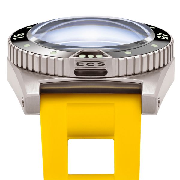 ZRC Grands Fonds MN64 Titanium Rubber Automatic Watch Gradient Dial Rubber Strap 41.5 mm