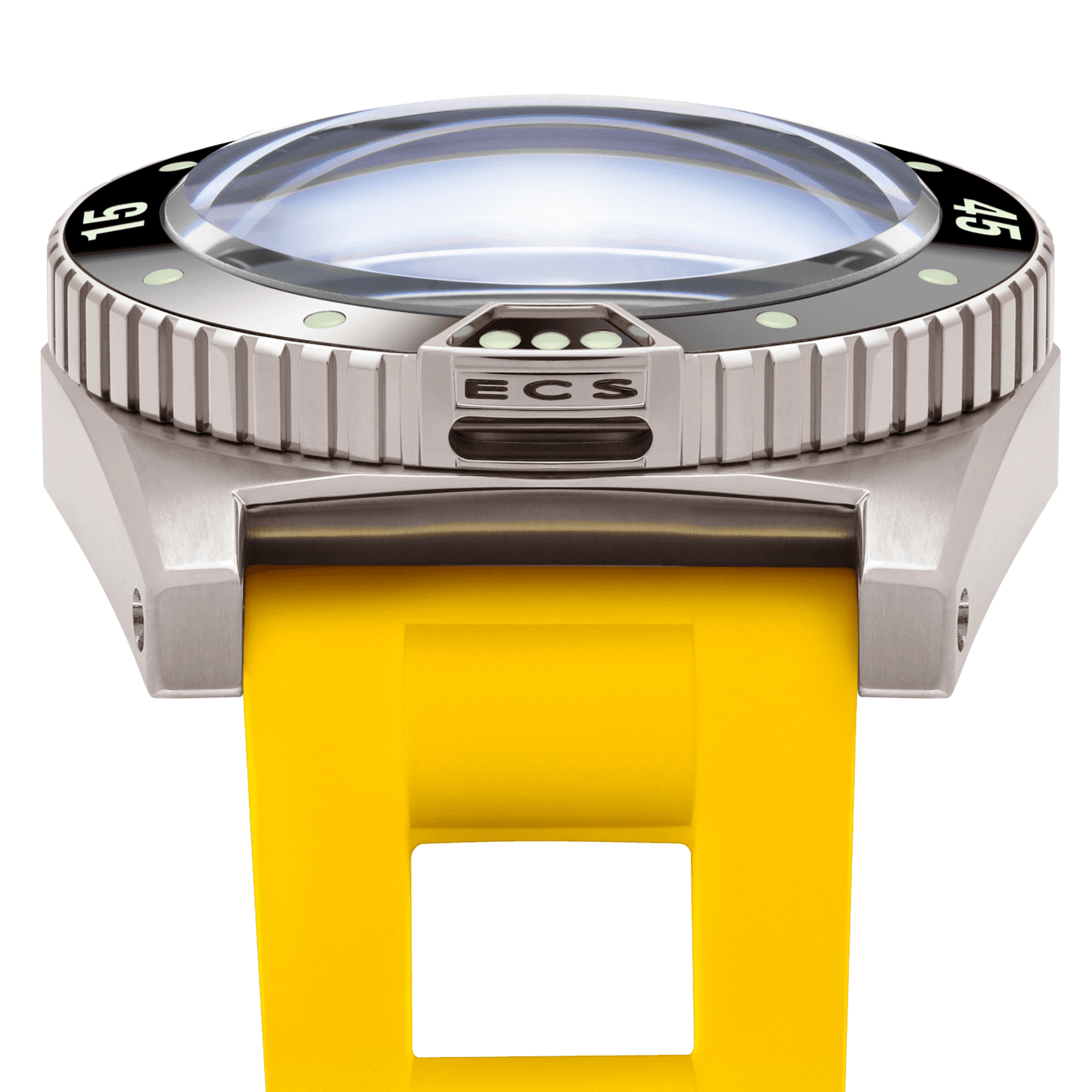 ZRC Grands Fonds MN64 Titanium Rubber Automatic Watch Gradient Dial Rubber Strap 41.5 mm