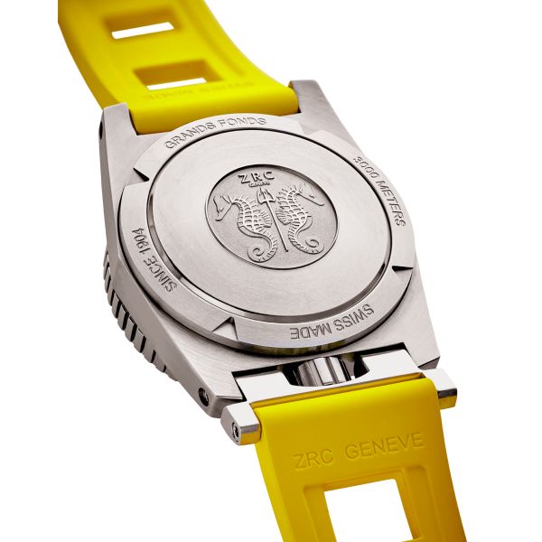 ZRC Grands Fonds MN64 Titanium Rubber Automatic Watch Gradient Dial Rubber Strap 41.5 mm