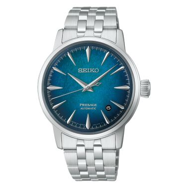 Seiko Presage Cocktail Time automatic blue dial steel bracelet 38,5 mm