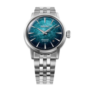 Seiko Presage Cocktail Time automatic blue dial steel bracelet 38,5 mm