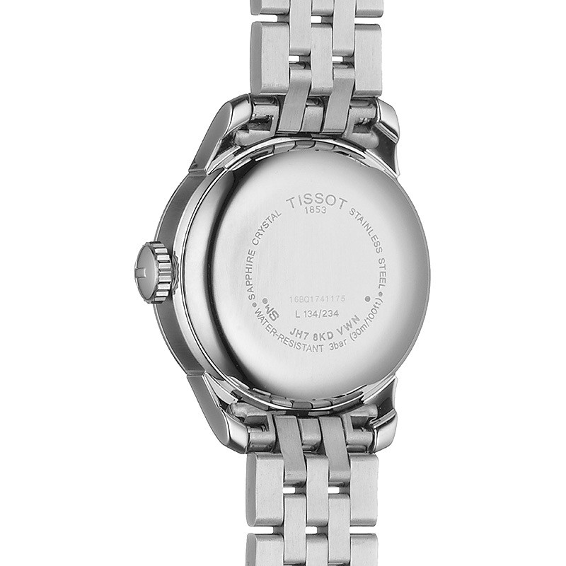 Montre Tissot T-Classic Le Locle Lady automatique cadran argent bracelet acier 25,3 mm