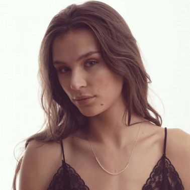 Collier Claverin Mini Rock My Pearls en or blanc et perles roses - PORTE