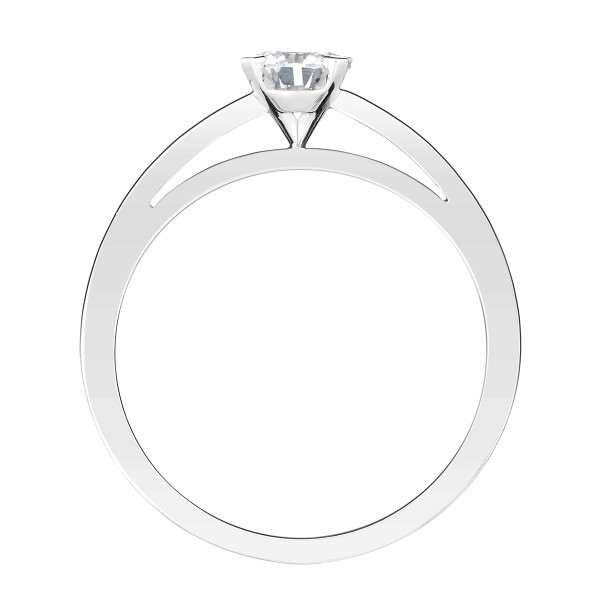 Solitaire Lepage Mondaine en or blanc diamant