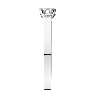Solitaire Lepage Mondaine en or blanc diamant