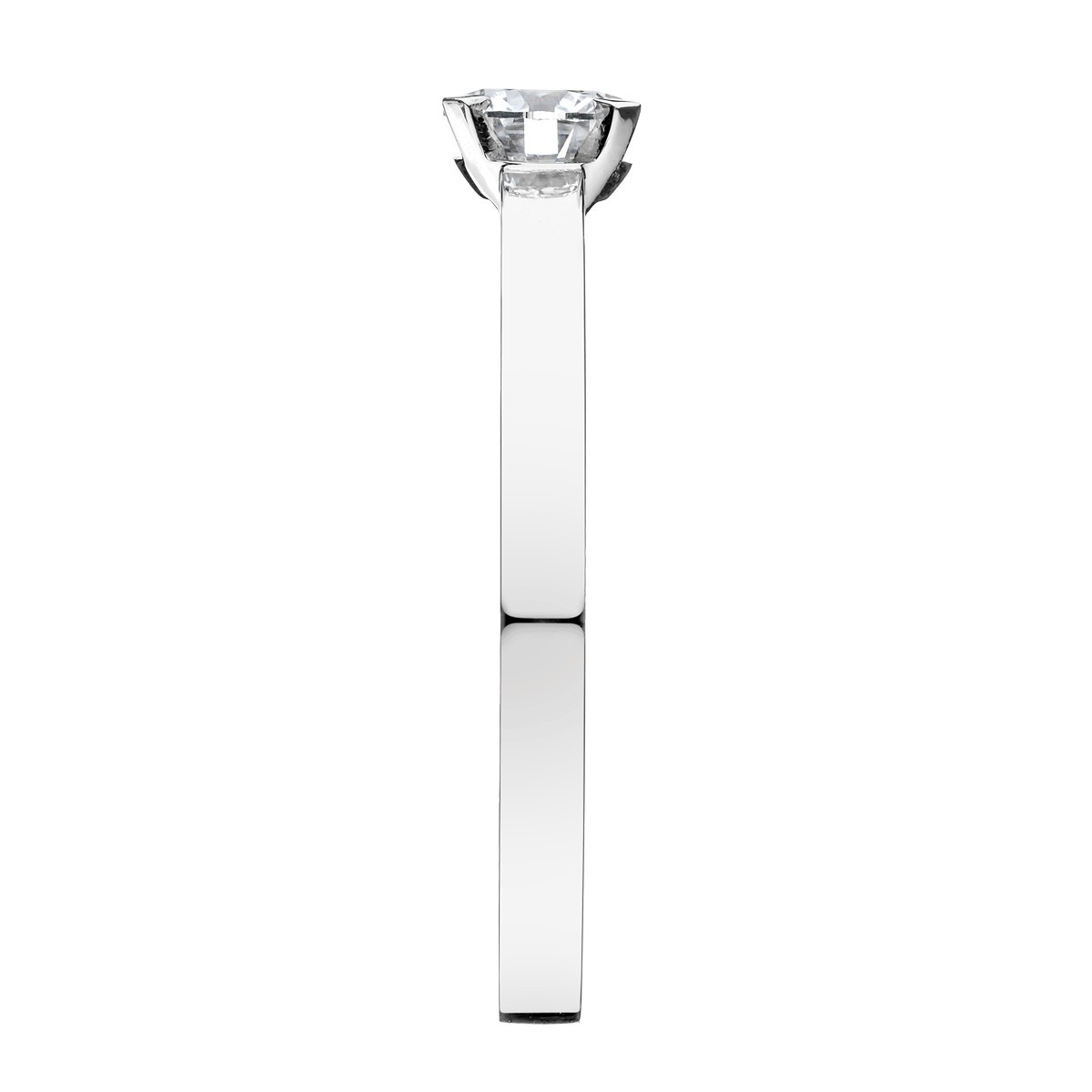 Solitaire Lepage Mondaine en or blanc diamant
