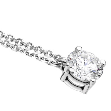 Collier Lepage Chéri en or blanc et diamant