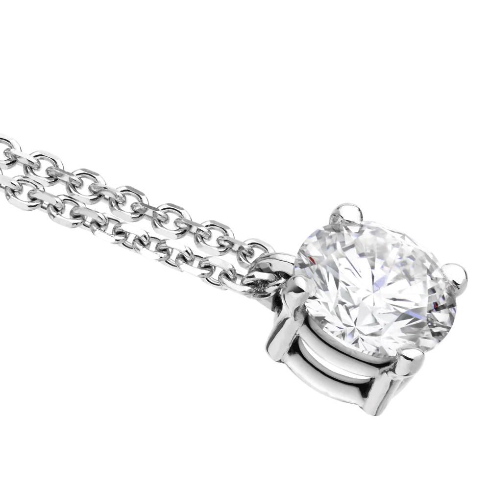 Collier Lepage Chéri en or blanc et diamant