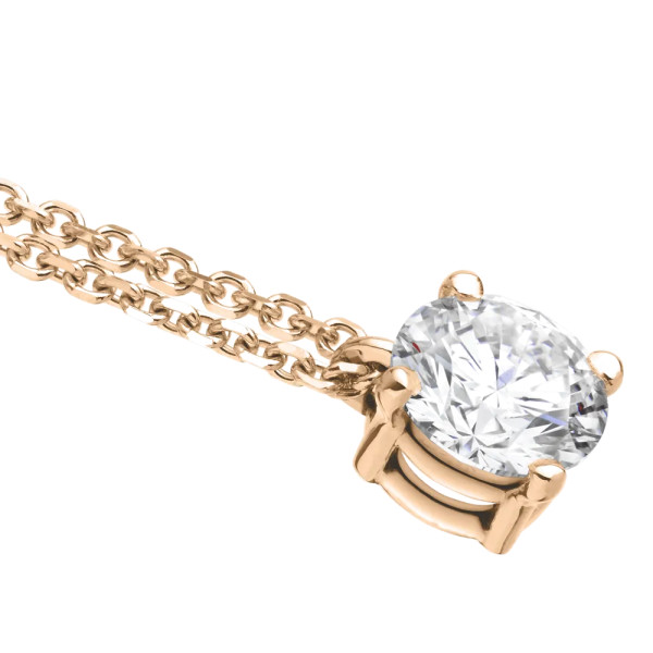 Collier Lepage Chéri en or rose diamant
