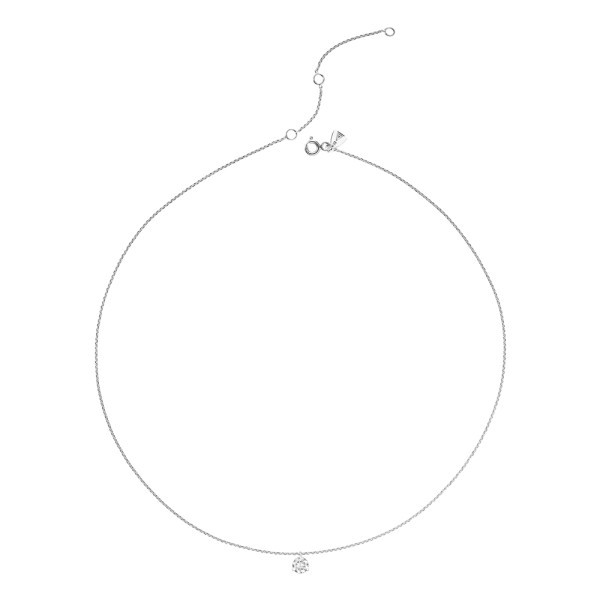 Collier Lepage Joli Cœur en or blanc diamant