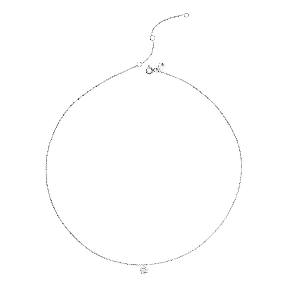 Collier Lepage Joli Cœur en or blanc diamant