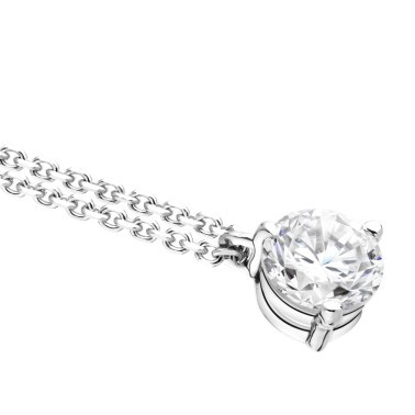 Collier Lepage Joli Cœur en or blanc diamant