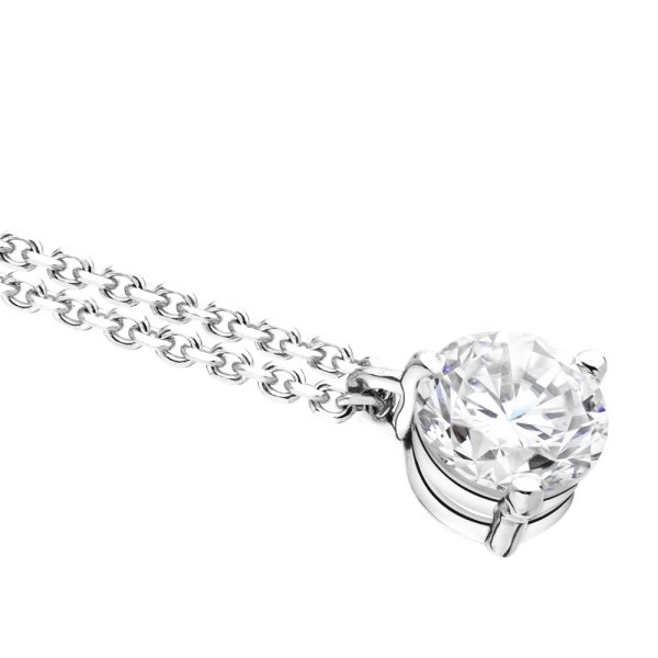 Collier Lepage Joli Cœur en or blanc diamant
