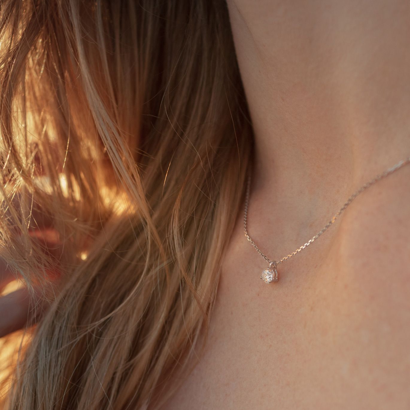 Collier Lepage Joli Cœur en or blanc diamant