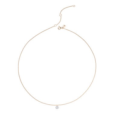 Collier Lepage Joli Cœur en or rose diamant