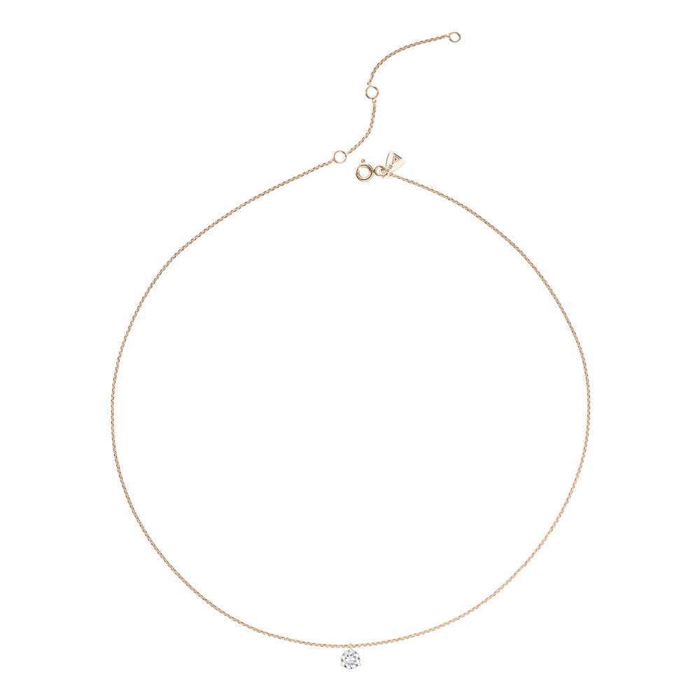 Collier Lepage Joli Cœur en or rose diamant