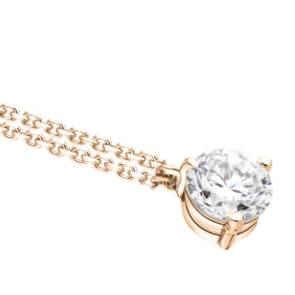 Collier Lepage Joli Cœur en or rose diamant