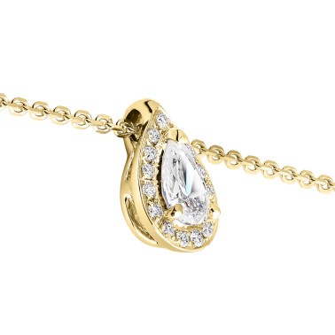 Collier Lepage Marceau en or jaune diamants