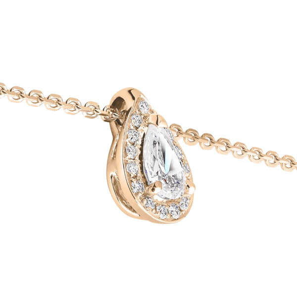 Collier Lepage Marceau en or rose diamants