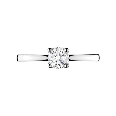 Solitaire Lepage Désir en or blanc diamant