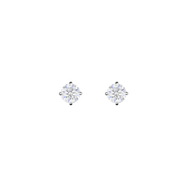 Boucles d'oreilles Evidence en or blanc diamants