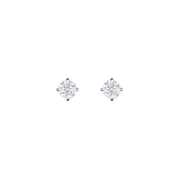 Boucles d'oreilles Evidence en or blanc diamants