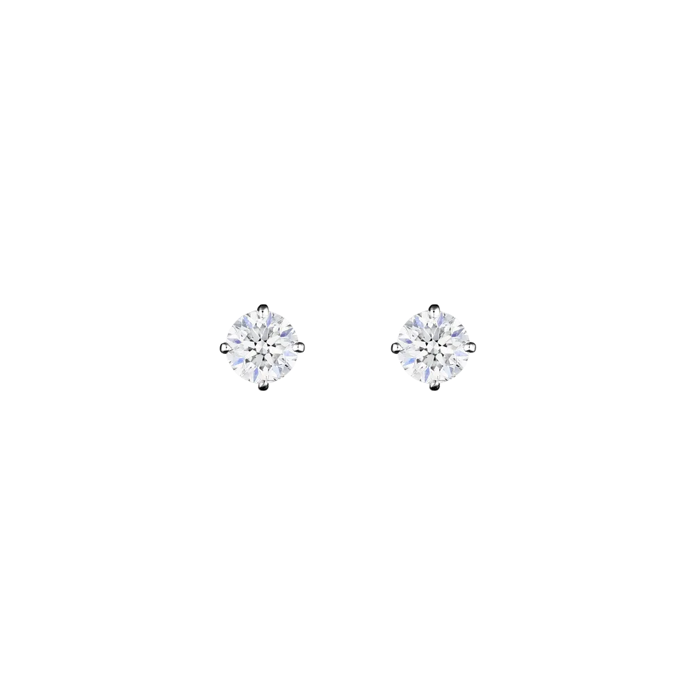 Boucles d'oreilles Evidence en or blanc diamants